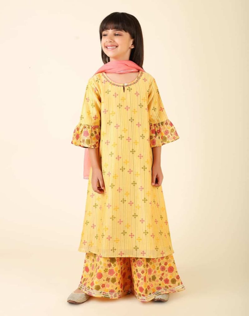 Girls plazo & Dresses Pack Of 1