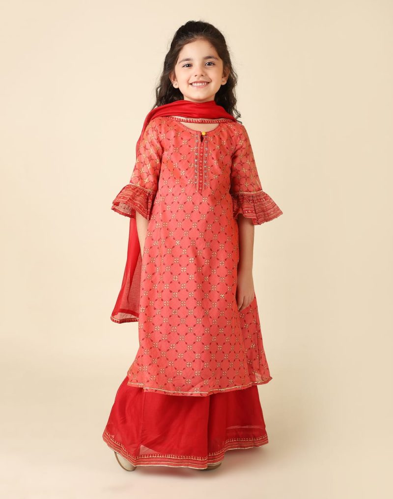 Girls plazo & Dresses Pack Of 1