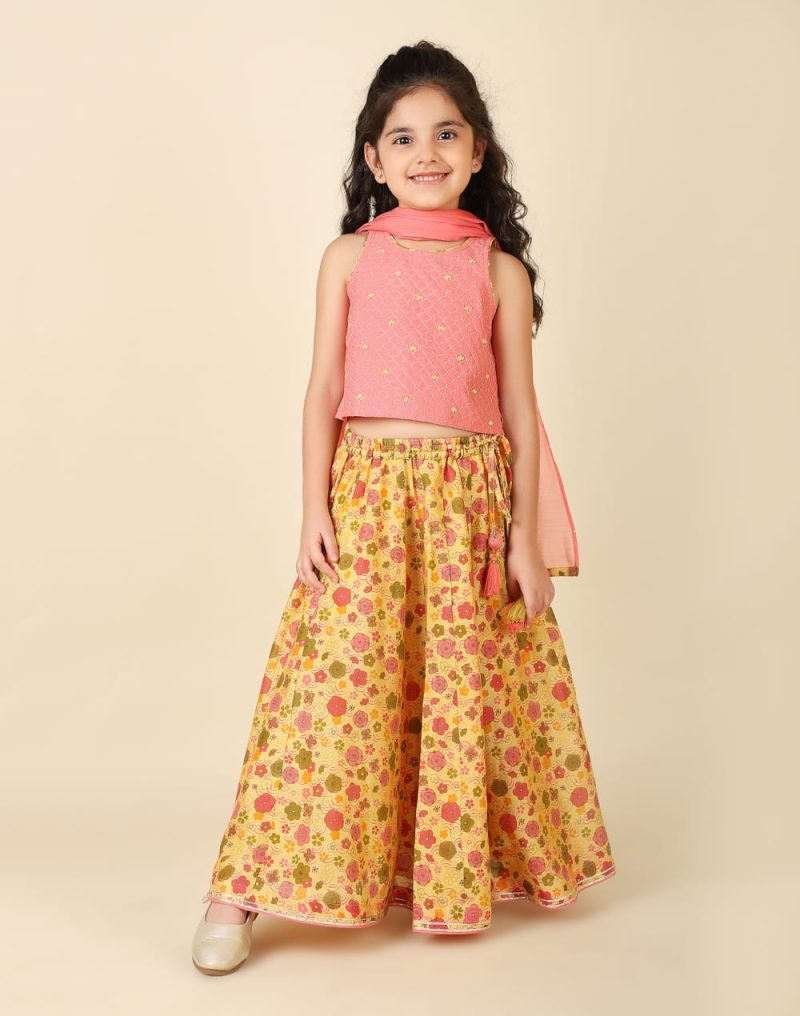 Girls plazo & Dresses Pack Of 1