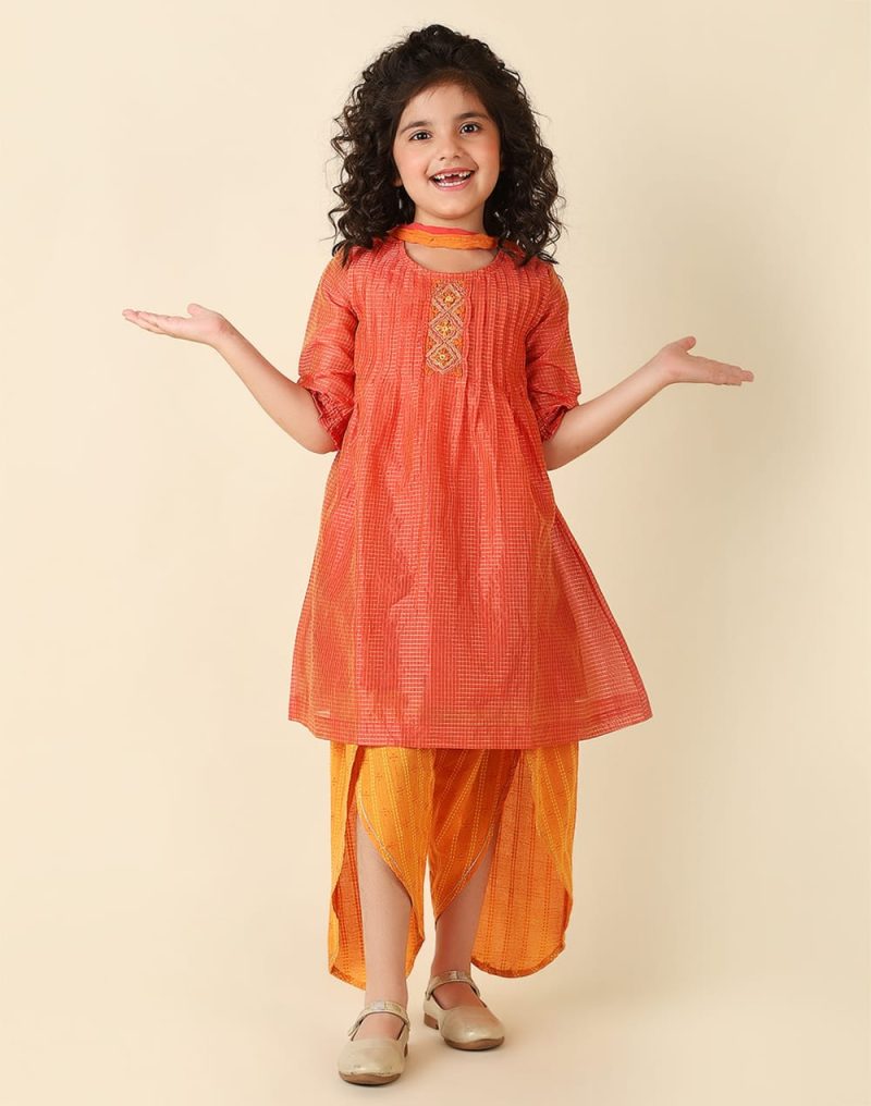 Girls plazo & Dresses Pack Of 1