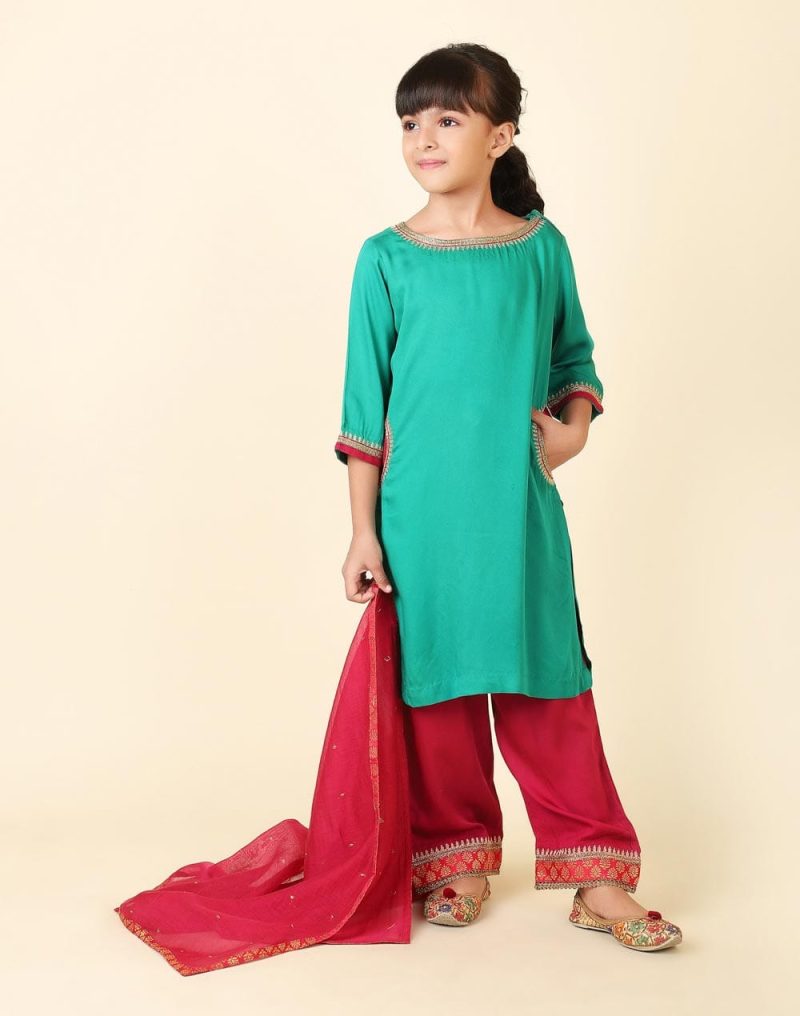 Girls plazo & Dresses Pack Of 1