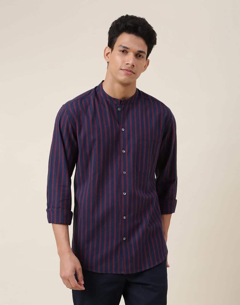 Men Regular Fit Printed Spread Casual Shirt
