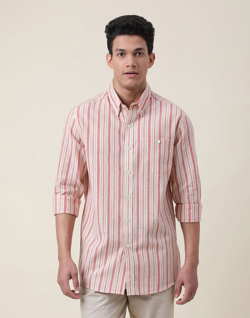 Men Regular Fit Printed Spread Casual Shirt