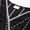 anayna Women Woven Design Striped Straight Kurta - Image 2