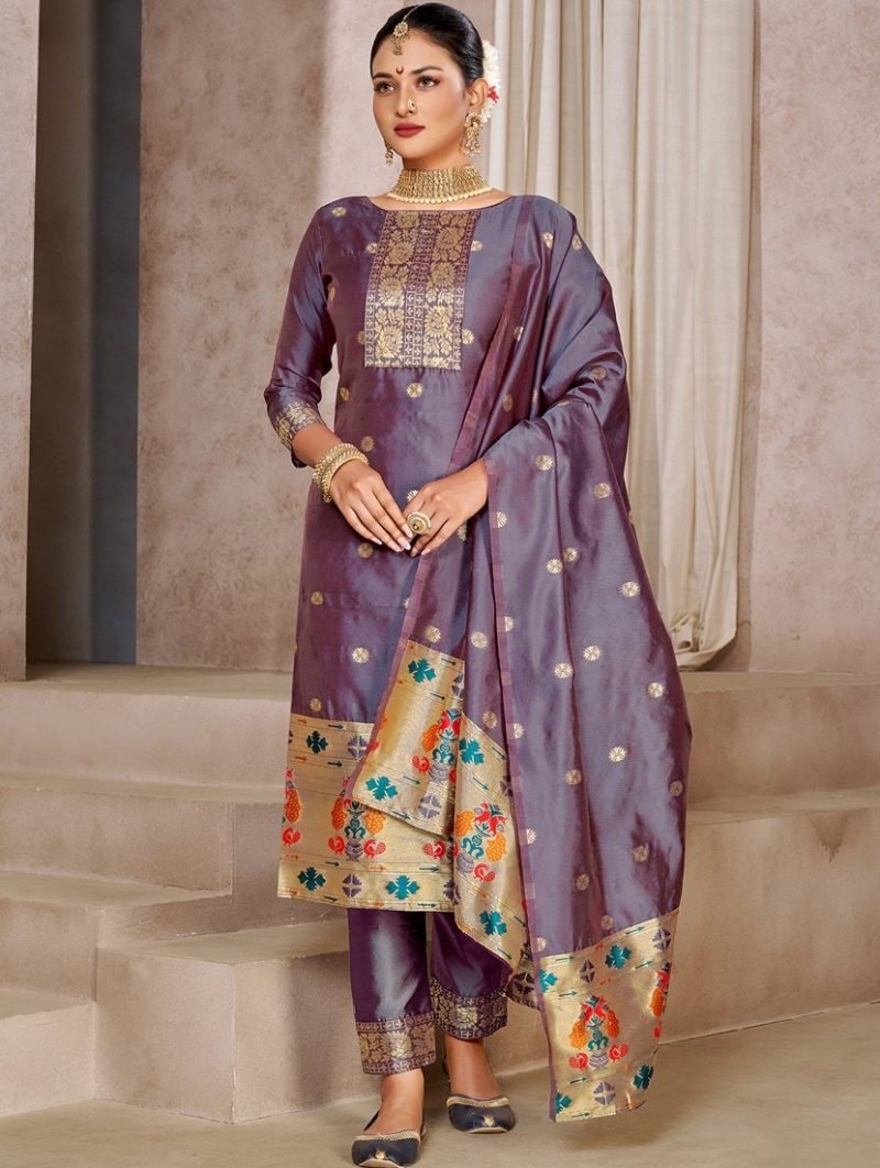 new art silk emrodery kurti for women