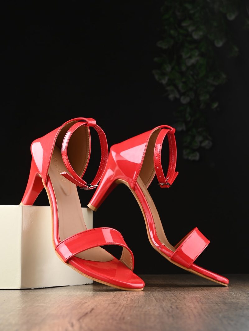 red ankle strap sandal - Image 2