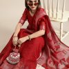 Saree mall Red Printed Ikat Saree