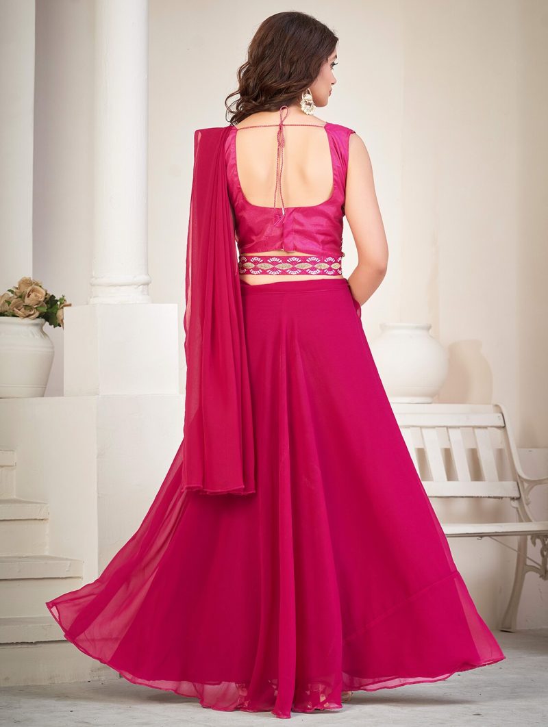 women embroidered choli lehenga with dupatta - Image 3