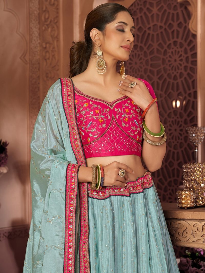 women embroidered lehenga - Image 3
