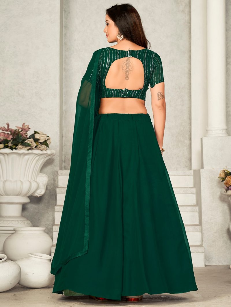 women embroidered lehenga choli with dupatta - Image 3