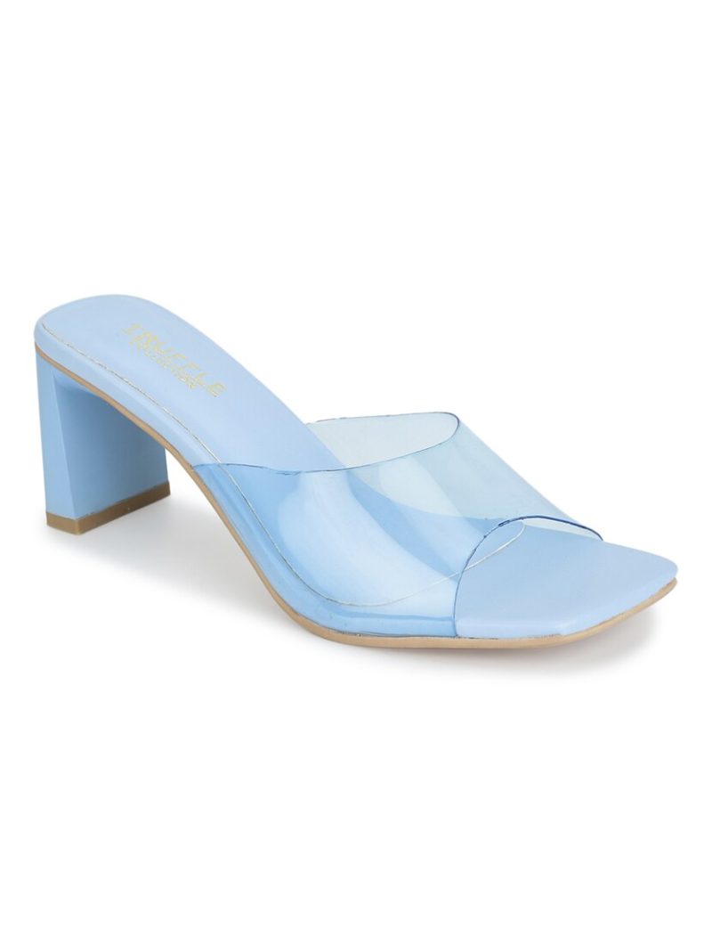 women light blue mules sandal - Image 2