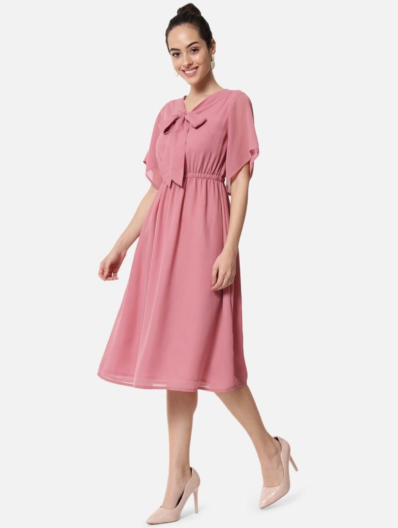 women's fit & flare solid dress - Image 3