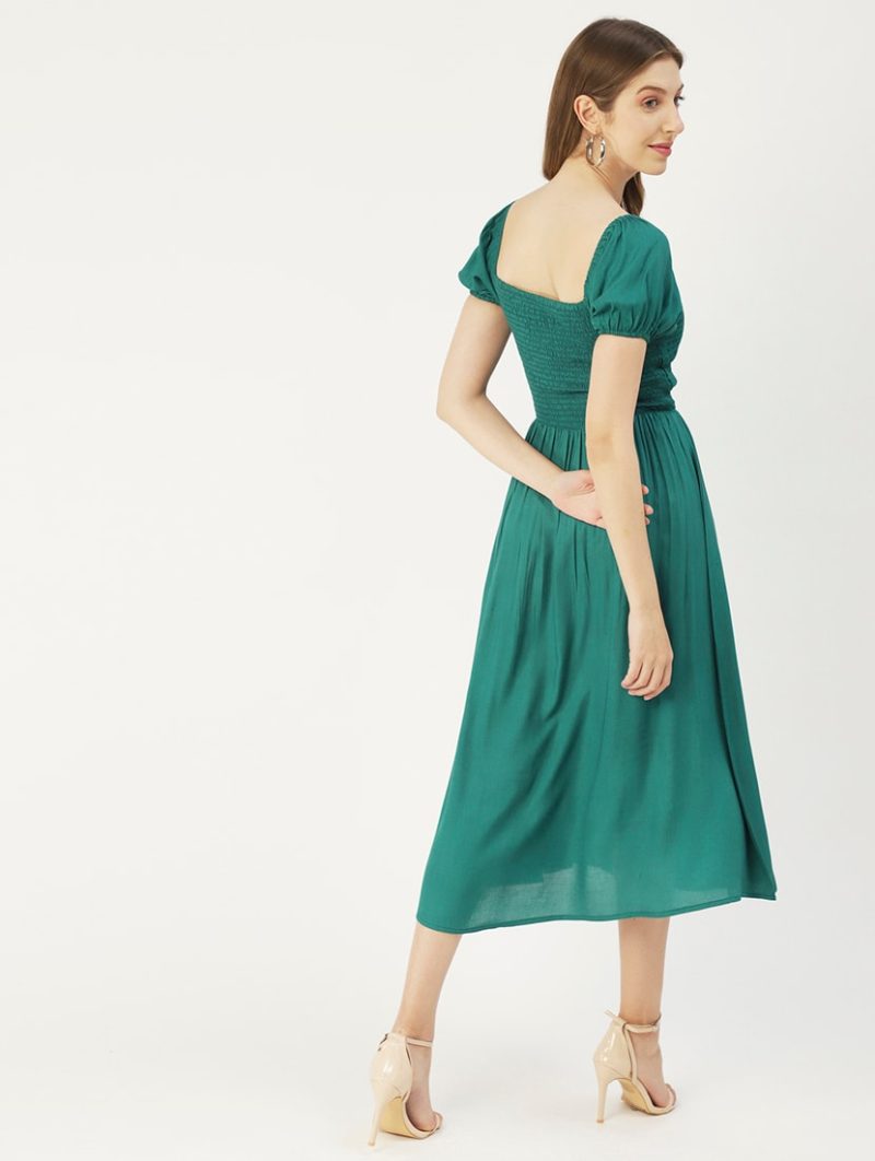 women's fit & flare solid dress - Image 3