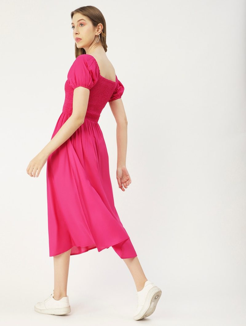 women's fit & flare solid dress - Image 2