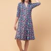 women's shirt paisley dress