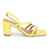 yellow pu slip on sandals - Image 3